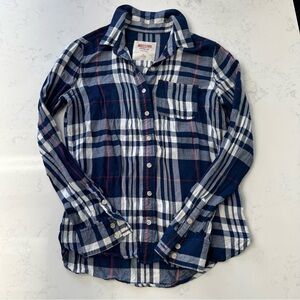Mossimo Supply Co. Kids Navy and White Checkered Shirt